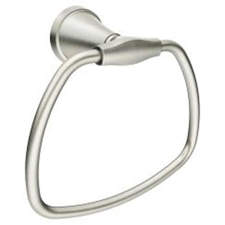 Towel Ring Tiffin Closed with Press and Mark Brushed Nickel - Frankwebs