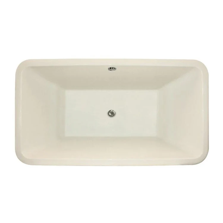 Combination Tub Designer Collection Natasha 66 x 36 x 21 Inch Drop-In Center Drain Bone Rectangle - Frankwebs