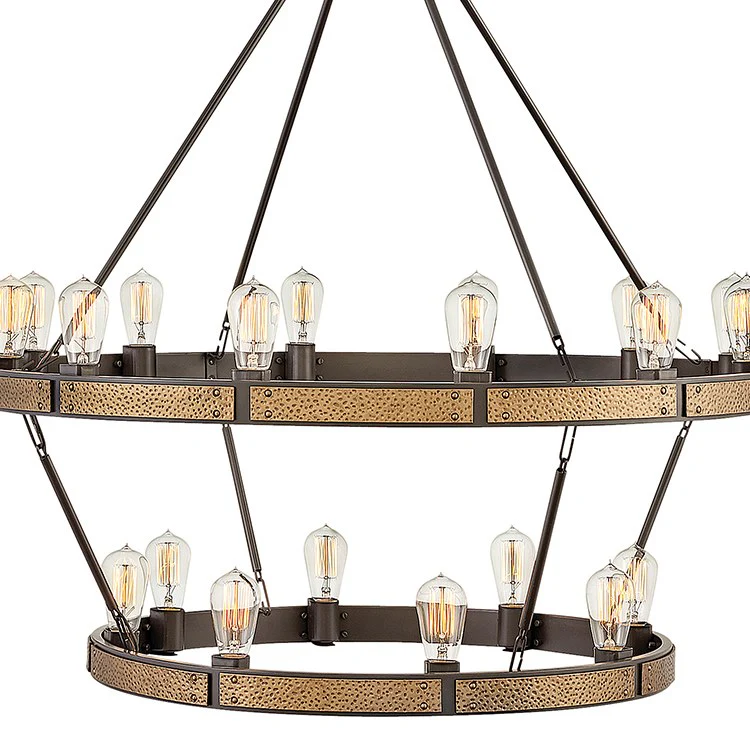 Everett Twenty-Light Two-Tier Chandelier - Frankwebs