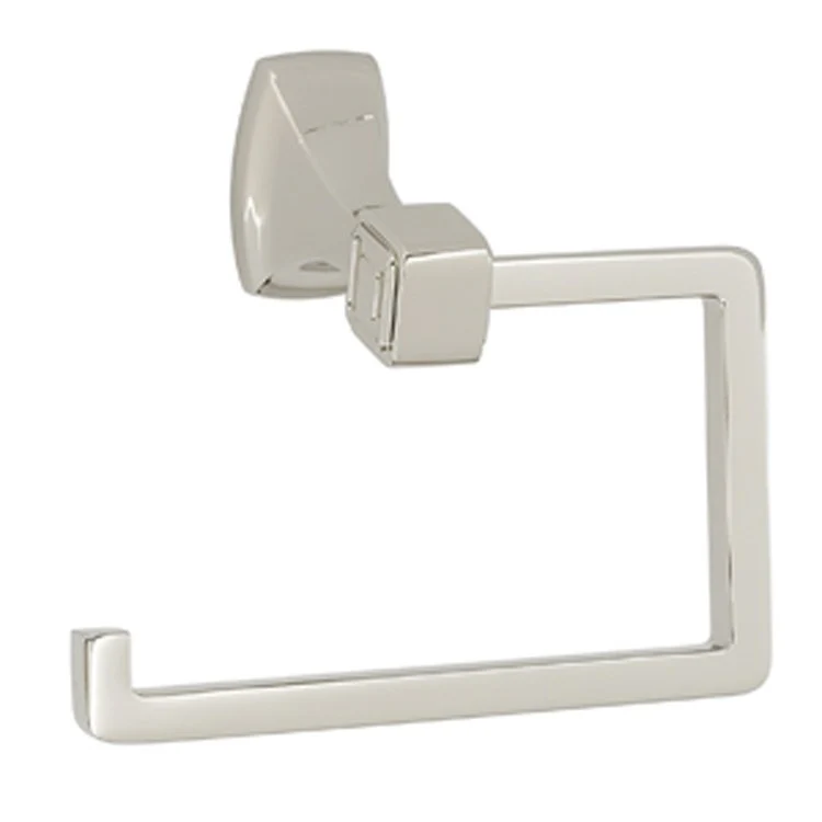 Toilet Paper Holder Cube Bath Single Post Polished Nickel Brass 5-1/2 Inch 3-7/16 Inch Wall Mount - Frankwebs
