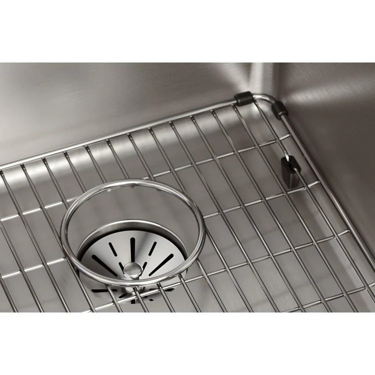 Kitchen Sink Lustertone Iconix 16.5 x 20.5 Inch Single Bowl Kit with Perfect Drain Luminous Satin Undermount - Frankwebs