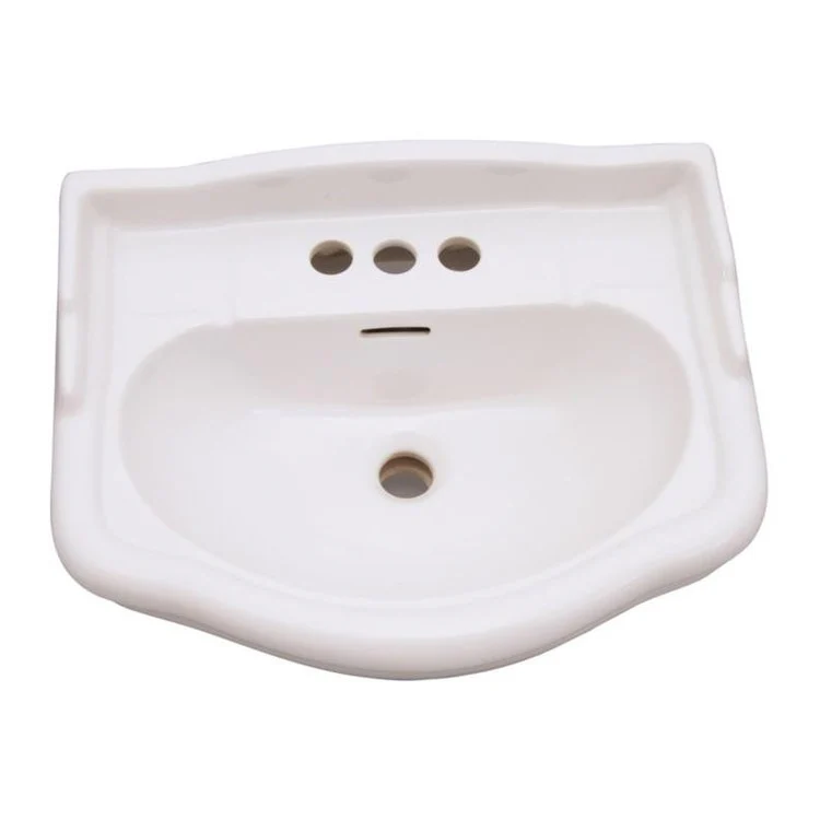 Pedestal Top Stanford 600 23-5/8 Inch Bisque 4 Inch Spread Vitreous China Rectangle - Frankwebs