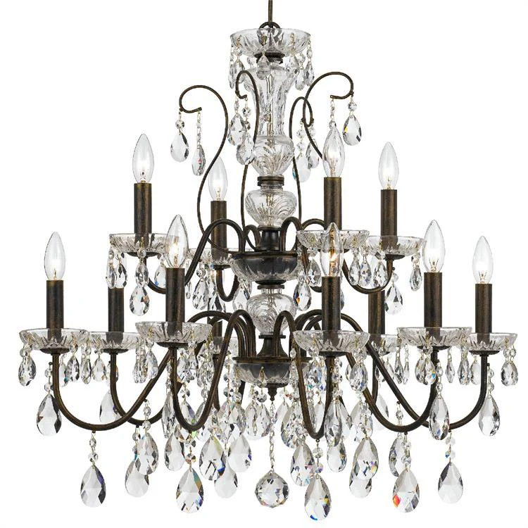 Butler Twelve-Light Two-Tier Chandelier - Frankwebs