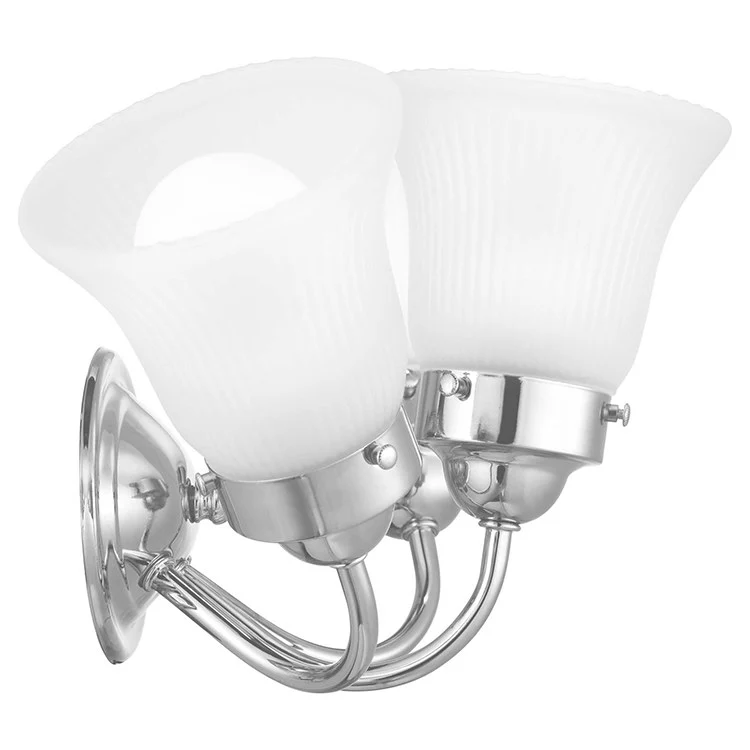 Fluted Glass Three-Light Bathroom Vanity Fixture - Frankwebs