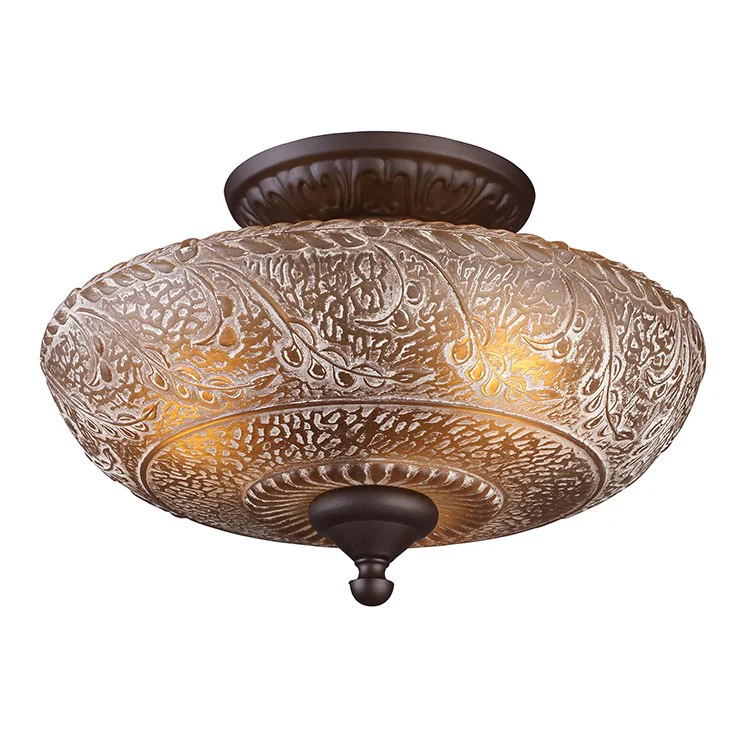 Norwich Three-Light Semi-Flush Mount Ceiling Fixture - Frankwebs