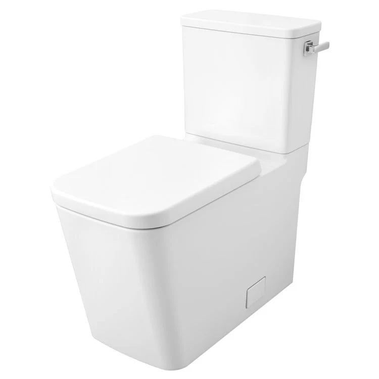 Eurocube Two-Piece Right Height Elongated Toilet with Seat, Right-Hand Trip Lever - Frankwebs