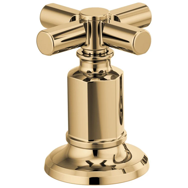 Handle Kit Invari Brass 2 Cross Brilliance Luxe Gold for Widespread Faucet 2-3/4 Inch - Frankwebs