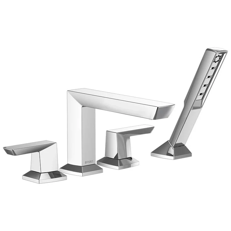 Vettis Two Handle Roman Tub Faucet with Handshower - Frankwebs