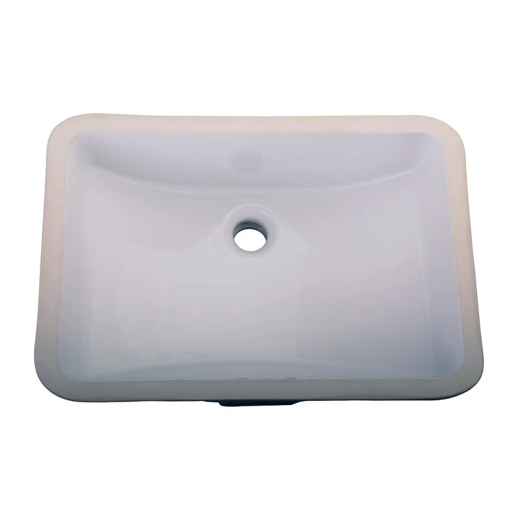 Lavatory Sink Cleo Undercounter 18 x 22 Inch Rectangle Bisque - Frankwebs