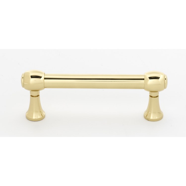 Pull Royale Polished Nickel Brass 3 Inch 3-3/4 Inch 1-1/4 Inch - Frankwebs