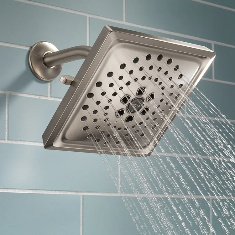 H2Okinetic Three-Function Square Rainfall Shower Head - Frankwebs