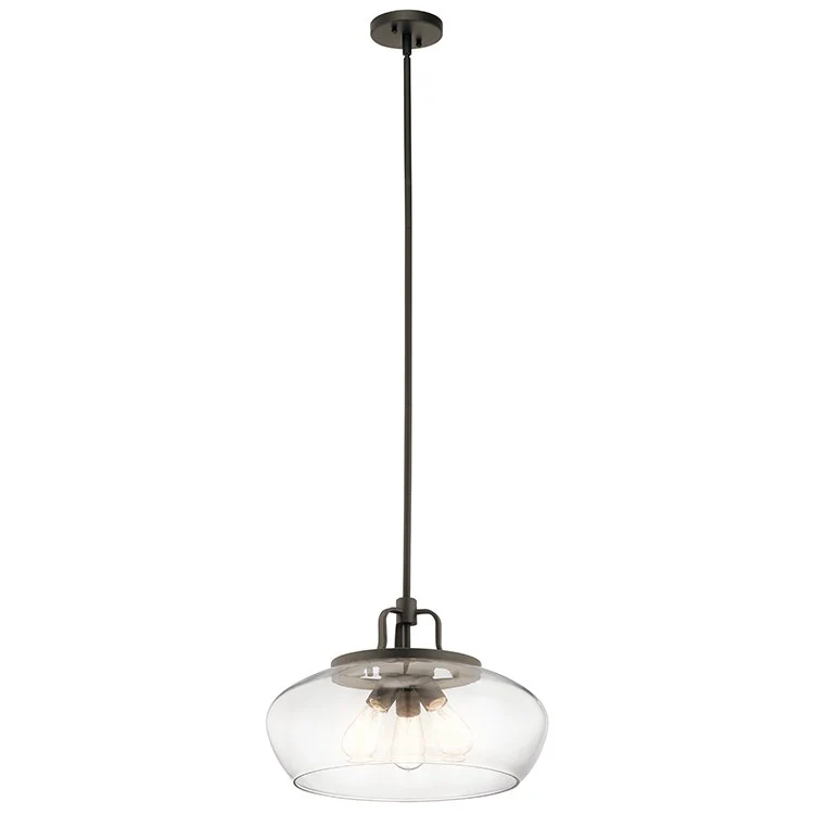 Davenport Three-Light Pendant/Semi-Flush Mount Ceiling Fixture - Frankwebs