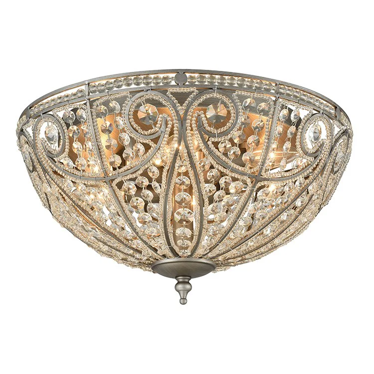 Elizabethan Six-Light LED Flush Mount Ceiling Fixture - Frankwebs
