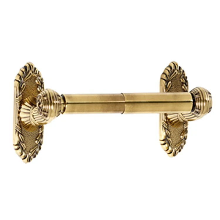 Toilet Paper Holder Ribbon & Reed Bath Polished Antique Brass 6-1/4 to 8-3/4 Inch 3-7/16 Inch Wall Mount - Frankwebs