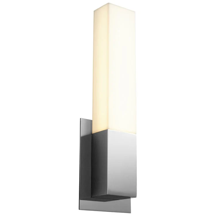 Vega Single-Light Bathroom Wall Sconce - Polished Nickel - Frankwebs