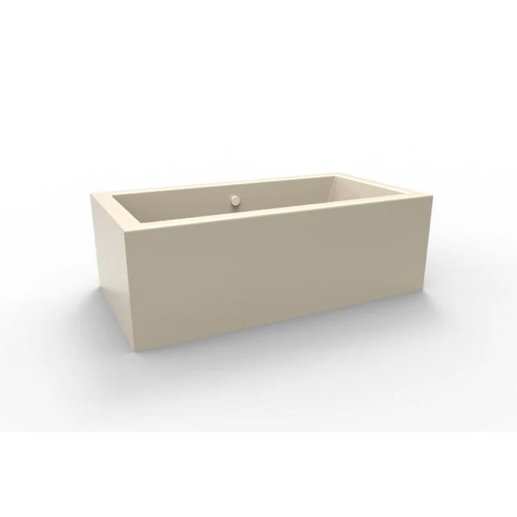 Air Tub Designer Collection Chagall Freestanding Bone Rectangle Acrylic 72 x 38 x 24 Inch - Frankwebs