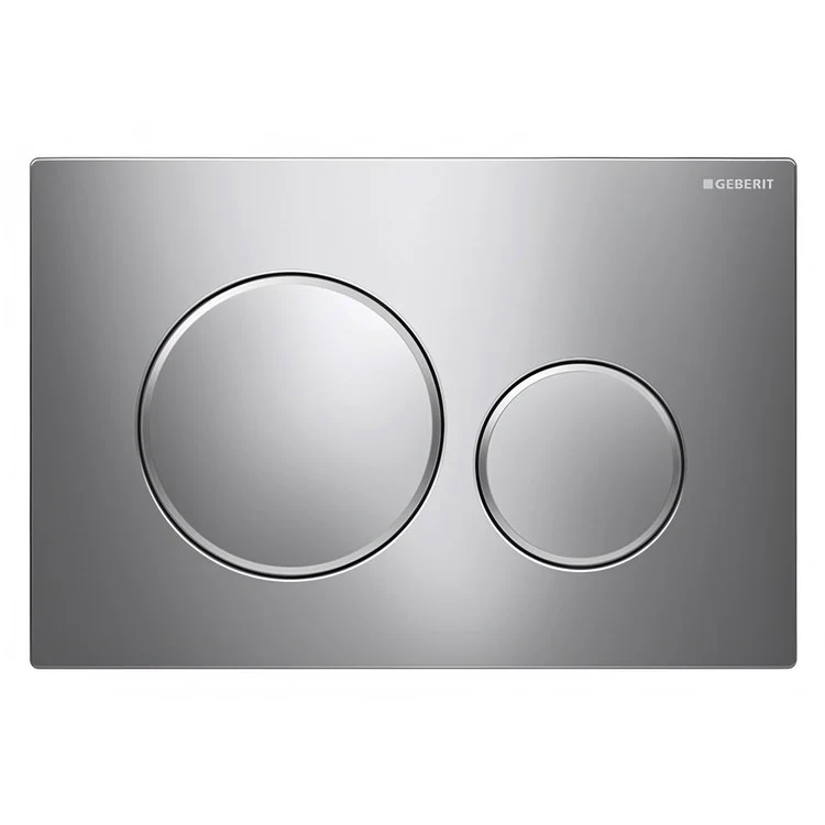 Actuator Plate Sigma20 Dual Flush Polished Chrome with Matte Chrome Accent Plastic for Sigma Concealed Tanks 2x6 and 2x4 Installations - Frankwebs