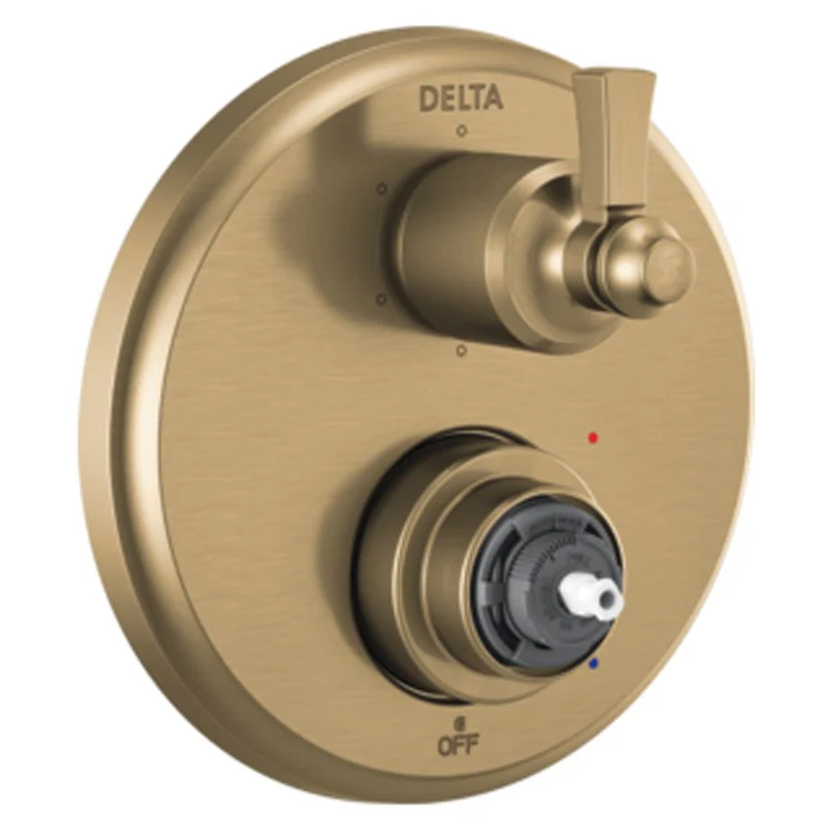 Valve Trim Dorval Monitor 14 Traditional with 6 Setting Diverter Less Handle Brilliance Champagne Bronze - Frankwebs