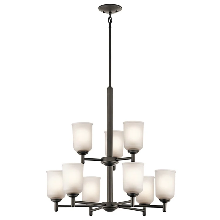 Shailene Nine-Light Two-Tier Chandelier - Frankwebs