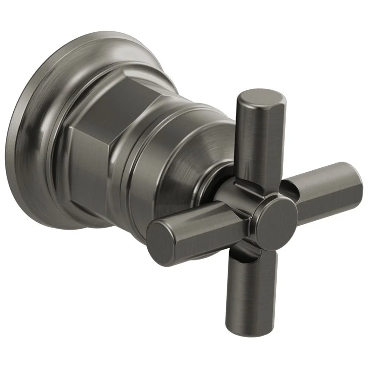 Handle Kit Invari Zinc 1 Cross Brilliance Luxe Gold for Wall Mount Widespread Faucet 2-13/16 Inch - Frankwebs