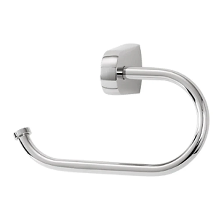 Toilet Paper Holder Euro Bath Single Post Satin Nickel Brass 8-3/16 Inch 3-1/8 Inch Wall Mount - Frankwebs