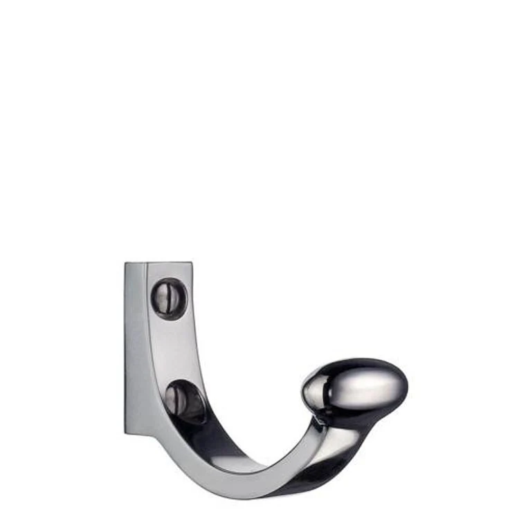 Hook Classic Single Polished Chrome 1-3/4 Inch 1-3/4 Inch Wall Mount Brass - Frankwebs