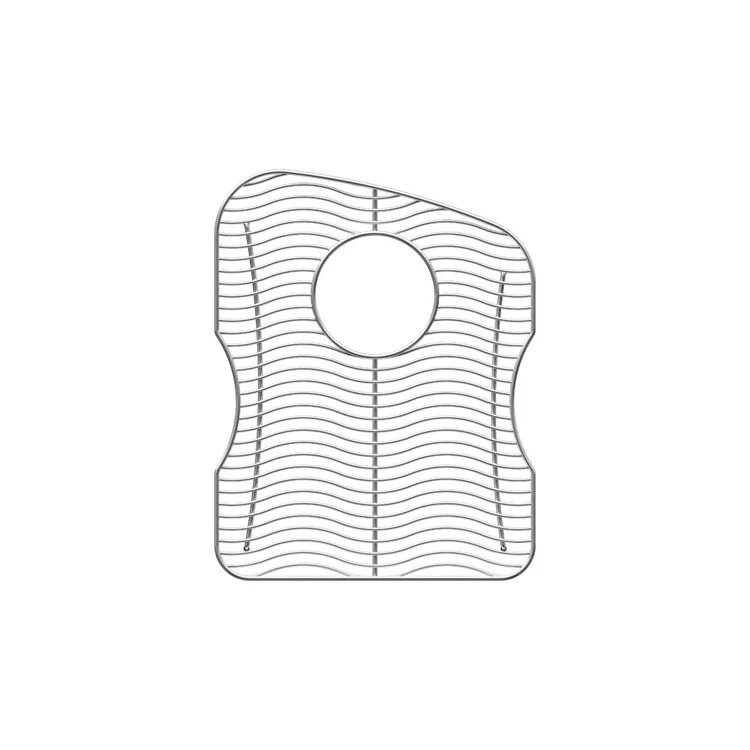 Sink Grid Bottom Grid 13.5 x 17.5 Inch Polished Stainless Steel for Bowls with Rear Center Drain Opening - Frankwebs