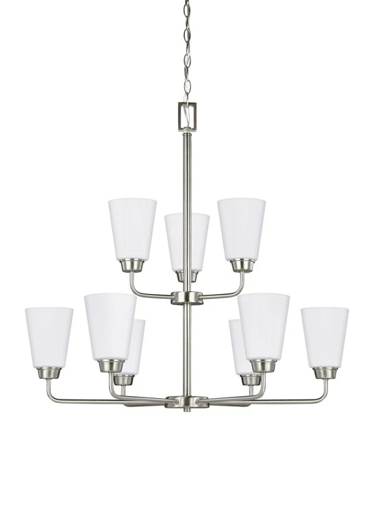 Kerrville Nine-Light Two-Tier Chandelier - Frankwebs