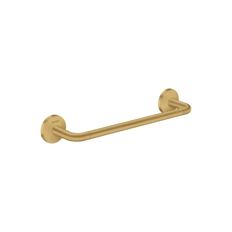Towel Bar Universal Circular 12 Inch Single Brushed Gold Optic Metal - Frankwebs