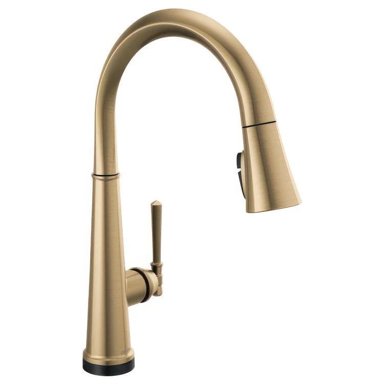 Kitchen Faucet Emmeline 1 Lever ADA Lumicoat Champagne Bronze Diamond Seal/Touch2O Pull Down 1.8 Gallons per Minute - Frankwebs