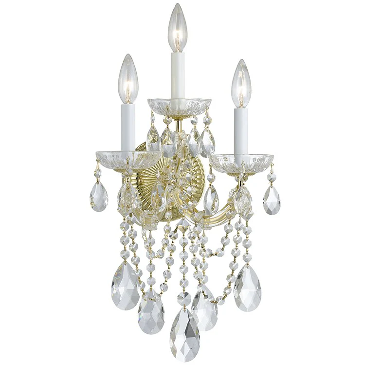 Maria Theresa Three-Light Wall Sconce - Frankwebs