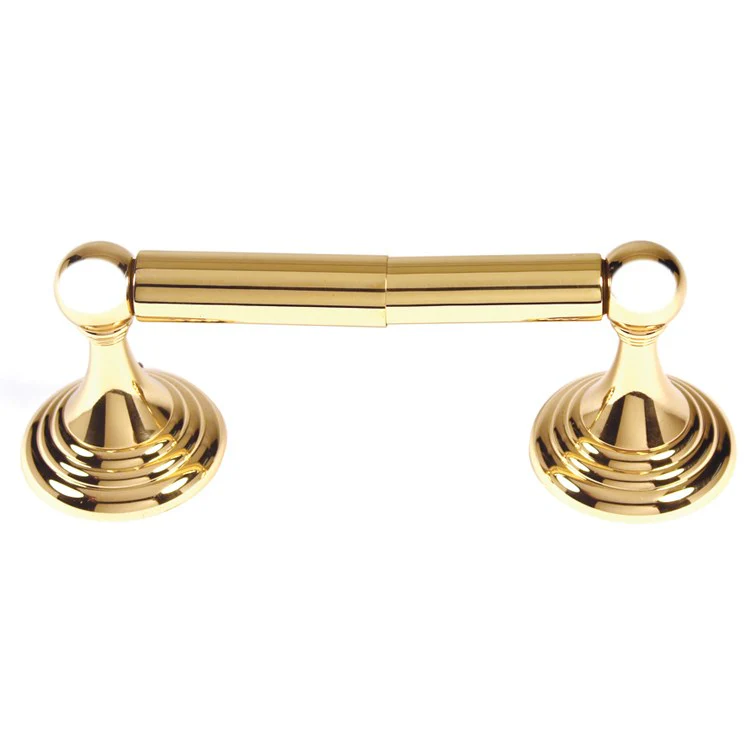 Toilet Paper Holder Embassy Bath Unlacquered Brass 6-1/4 to 8-3/4 Inch 3-1/4 Inch Wall Mount - Frankwebs