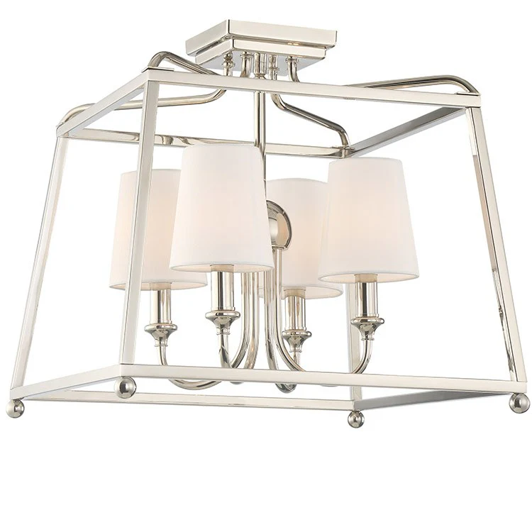 Sylvan Four-Light Semi-Flush Mount Ceiling Fixture - Frankwebs