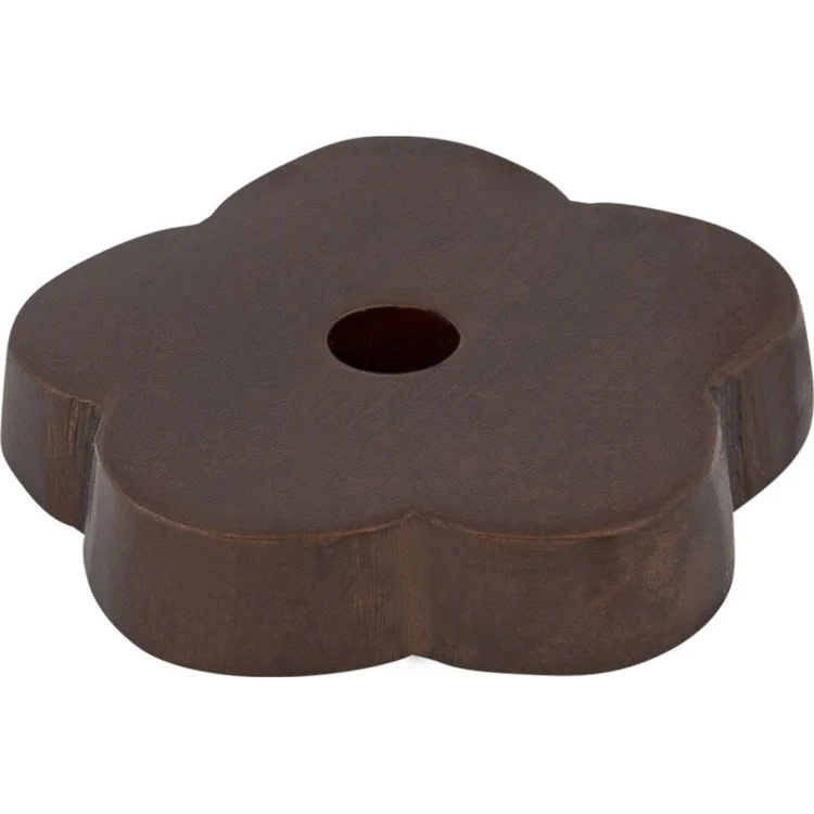Knob Backplate Aspen Flower Mahogany Bronze 1 Inch 1 Hole Bronze - Frankwebs