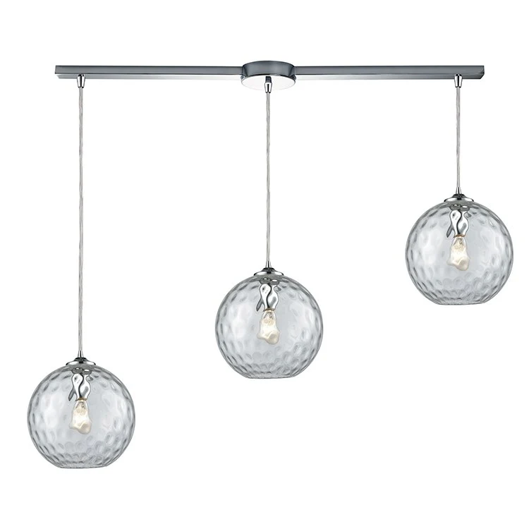 Watersphere Three-Light Linear Pendant - Frankwebs