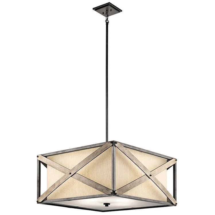 Cahoon Four-Light Pendant/Semi-Flush Mount Ceiling Fixture - Frankwebs