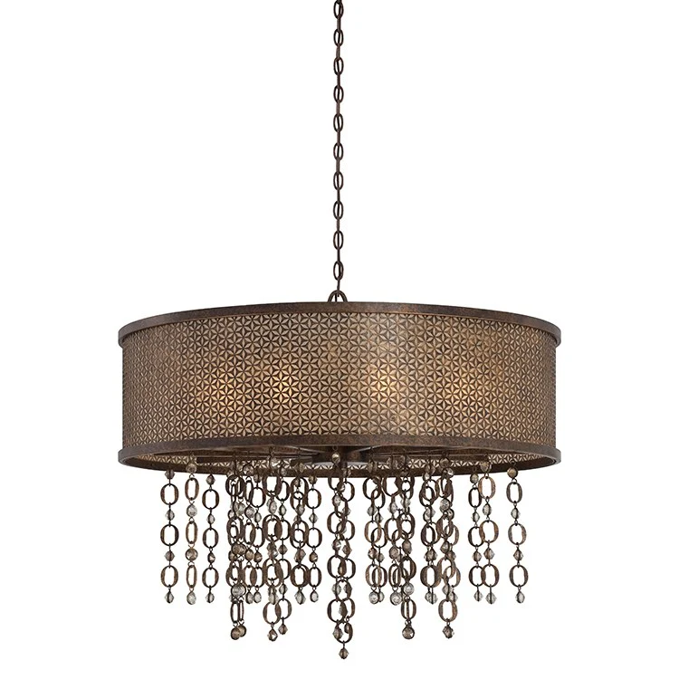 Ajourer Ten-Light Drum Pendant - Frankwebs