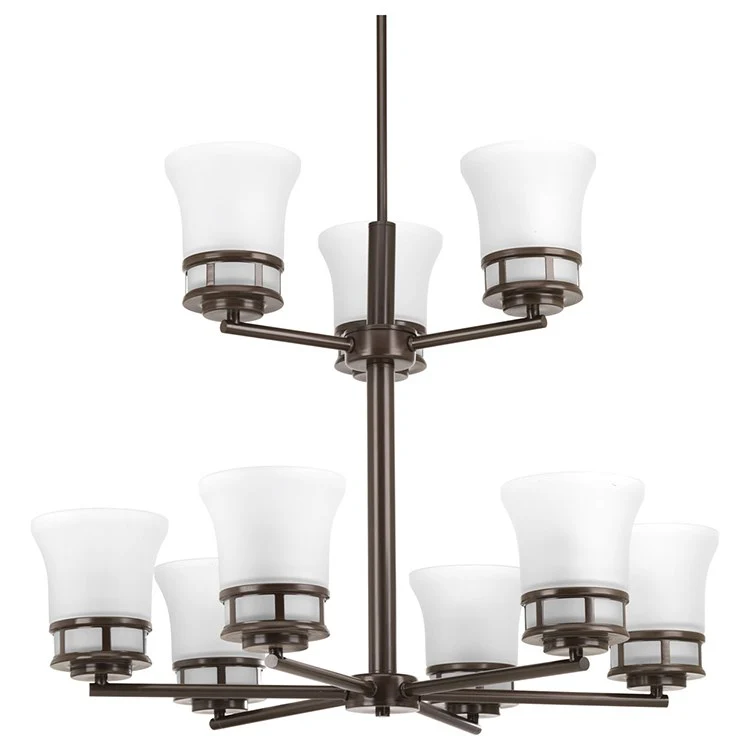 Cascadia Nine-Light, Two-Tier Chandelier - Frankwebs