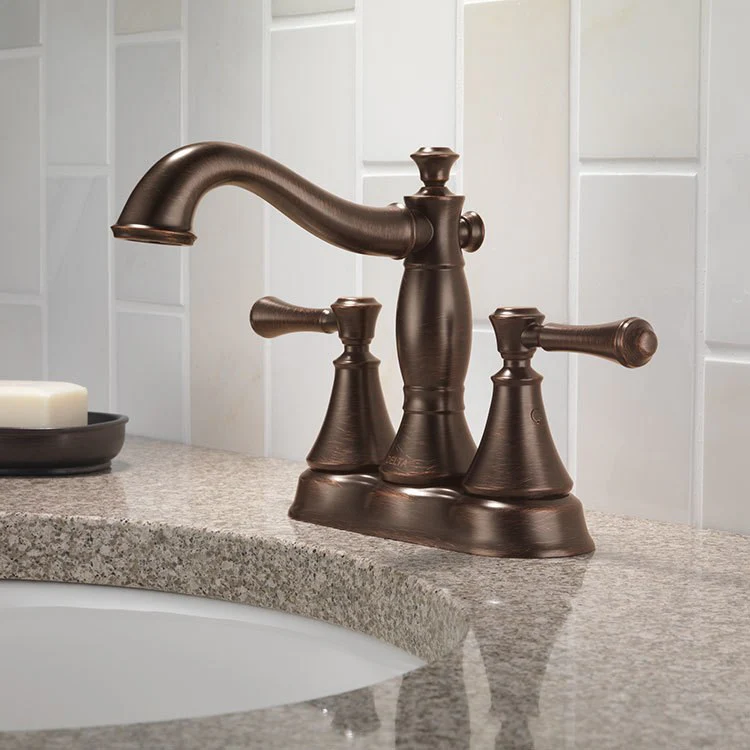 Cassidy Two Handle Centerset Bathroom Faucet with Drain - Frankwebs