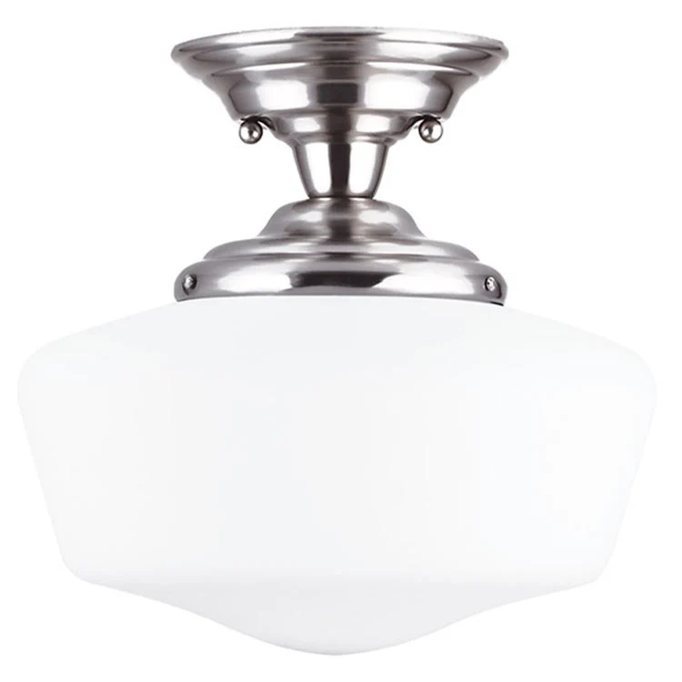 Academy Single-Light Large Semi-Flush Mount Ceiling Fixture - Frankwebs