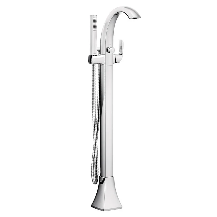 Tub Filler Voss Floor Mount 1 Lever WaterSense ADA Chrome - Frankwebs