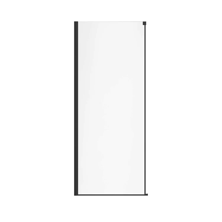 Return Panel Nebula Tempered Glass 34 x 35 Inch Chrome 34-1/4 Inch - Frankwebs
