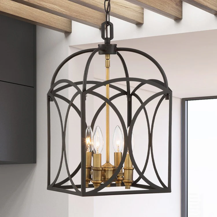 Talbot Four-Light Small Foyer Pendant - Frankwebs
