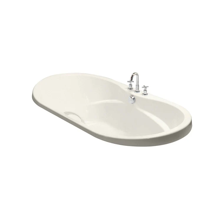 Tub Living 60 x 41-3/4 x 23-3/8 Inch Drop-in Center Biscuit Acrylic - Frankwebs