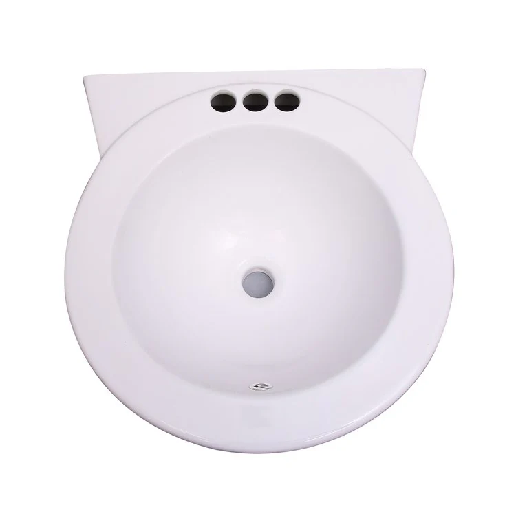 Lavatory Sink Levine Wall Hung 19-3/4 Inch 4 Inch Spread White - Frankwebs
