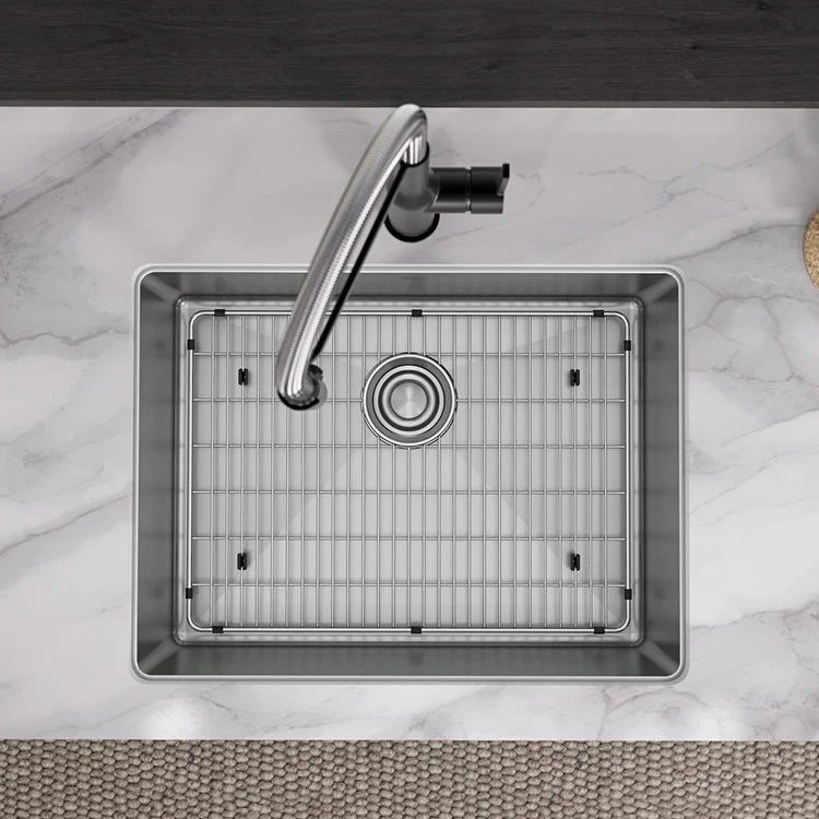 Kitchen Sink Crosstown 25 x 22 Inch Single Bowl Polished Satin Drop-In Undermount - Frankwebs