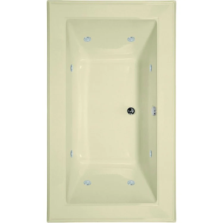 Combination Tub Designer Collection Angel 66 x 42 x 22 Inch Drop-In Center Drain Biscuit Rectangle - Frankwebs