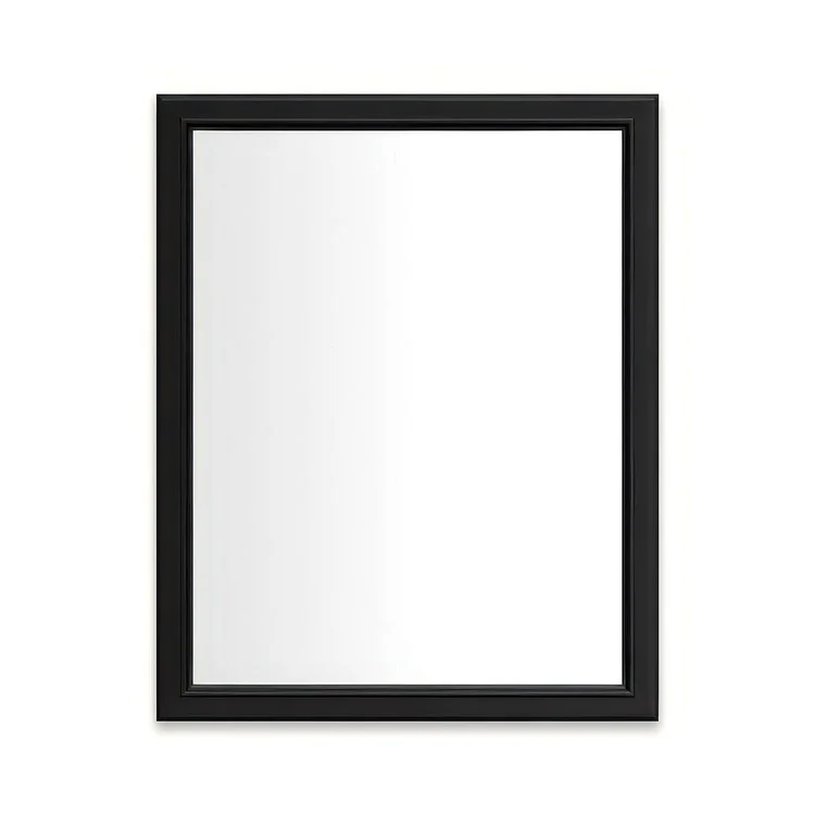 Medicine Cabinet Main Line 24W x 30H Inch 1 Doors Framed Mirror Brushed Black Flat Top Bryn Mawr Frame Slow Close Hinges Sliding Magnification Mirror Magnetic Strip Interior Lighting USB Charging ports Electrical Outlets Phone Holder 4 Inch - Frankwebs