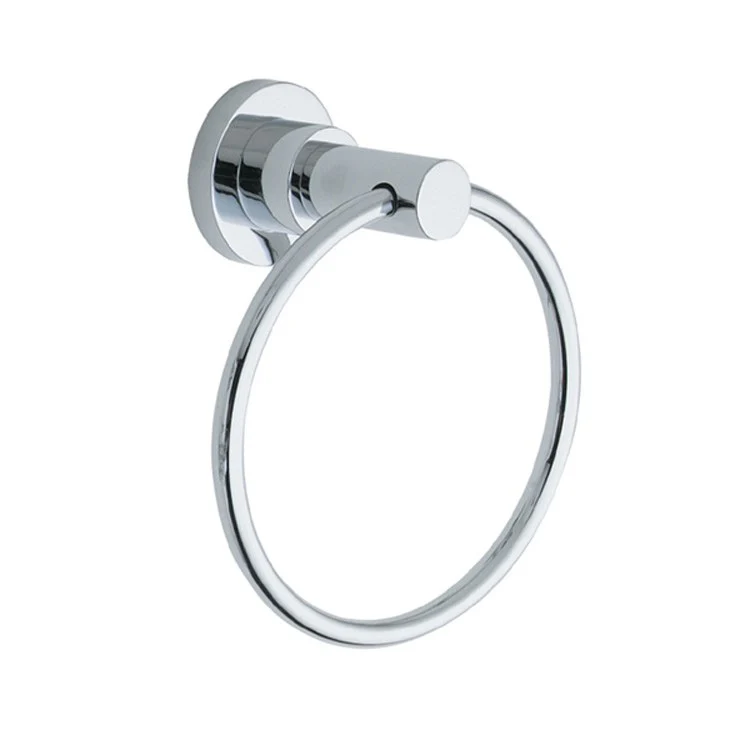 Towel Ring Tiburon 6 Inch Closed Satin Nickel Brass - Frankwebs