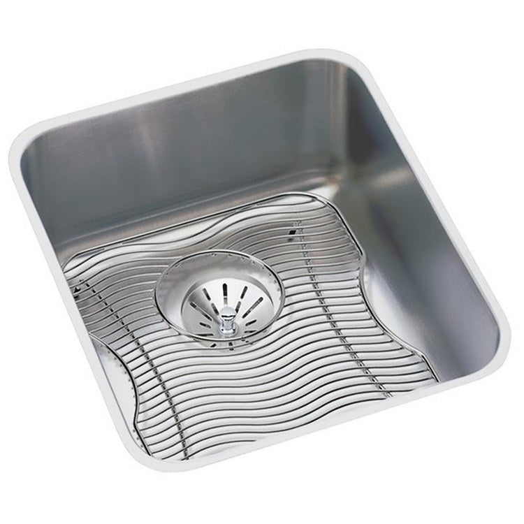 Kitchen Sink Lustertone Classic 16 x 18.5 Inch Single Bowl Perfect Drain Lustrous Satin Undermount Drain Location Rear Center - Frankwebs
